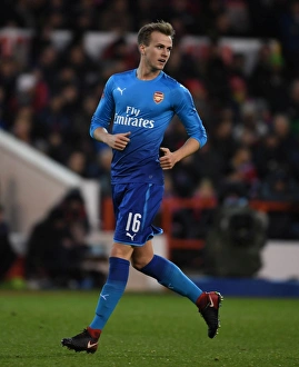 Nottingham Forest V Arsenal FA Cup 3rd Round 2017-18 Prints: Rob Holding in Action: Arsenal vs. Nottingham Forest - Emirates FA Cup Third Round, 2018