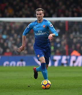 AFC Bournemouth V Arsenal 2017-18 Prints: Rob Holding in Action: Arsenal vs. AFC Bournemouth, Premier League 2017-18