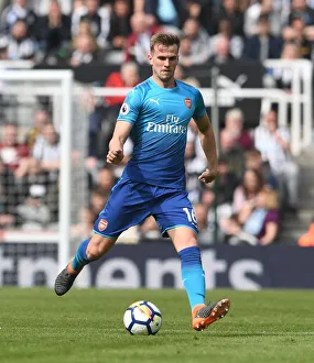 Newcastle United V Arsenal 2017-18 Prints: Rob Holding in Action: Arsenal vs. Newcastle United, Premier League 2017-18