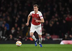 Arsenal V Sporting Clube De Portugal 2018-19 Prints: Rob Holding in Action: Arsenal vs. Sporting CP, UEFA Europa League 2018-19