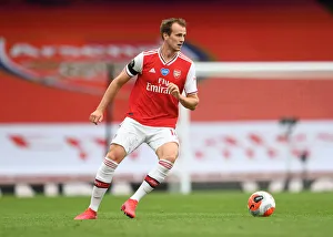 Arsenal V Norwich City 2019-20 Prints: Rob Holding in Action: Arsenal vs. Norwich City (Premier League 2019-20)