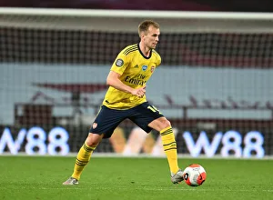 Rob Holding in Action: Arsenal vs. Aston Villa (2019-20 Premier League)