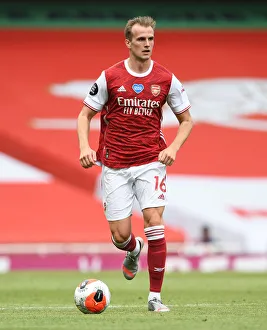 Rob Holding in Action: Arsenal vs. Watford at Emirates Stadium (2019-20)