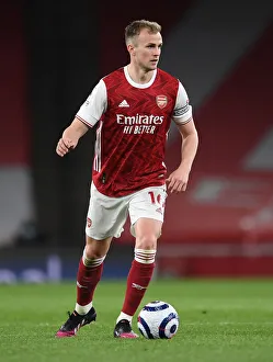 Rob Holding in Action: Arsenal vs. Everton - Premier League Clash at Emirates Stadium