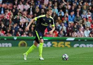 Rob Holding in Action: Arsenal vs Stoke City, Premier League 2016-17