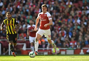 Arsenal v Watford 2018-19 Collection: Rob Holding in Action: Arsenal vs. Watford, Premier League 2018-19