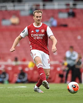 Images Dated 26th July 2020: Rob Holding in Action: Arsenal vs. Watford (Premier League 2019-20, Emirates Stadium)