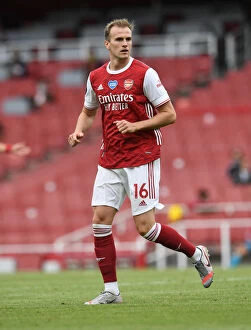 Images Dated 26th July 2020: Rob Holding in Action: Arsenal vs. Watford (2019-20)