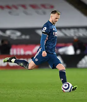 Rob Holding in Action: Arsenal's Defensive Battle at Sheffield United, Premier League 2020-21
