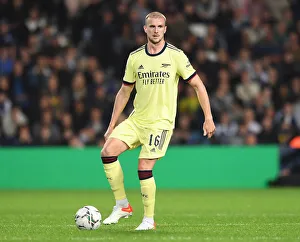 West Bromwich Albion V Arsenal - Carabao Cup 2021-22 Prints: Rob Holding in Action: Arsenal's Defensive Battle at West Bromwich Albion in Carabao Cup
