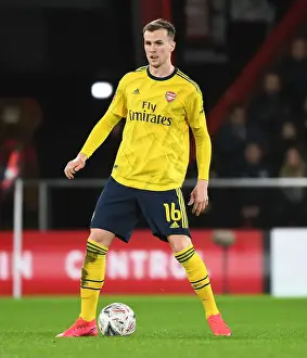 AFC Bournemouth V Arsenal - FA Cup 4th Rd 2020 Prints: Rob Holding in Action: Arsenal's FA Cup Battle at AFC Bournemouth