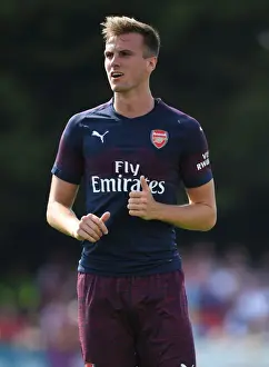 Rob Holding in Action: Arsenal's Pre-Season Clash at Borehamwood (2018)
