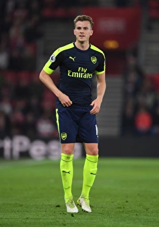 Southampton V Arsenal 2016-17 Prints: Rob Holding in Action: Southampton vs Arsenal, Premier League 2016-17