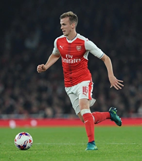 Arsenal V Reading EFL Cup 2016-17 Prints: Rob Holding (Arsenal). Arsenal 2: 0 Reading