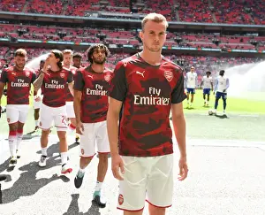 Arsenal V Chelsea - FA Community Shield 2017-18 Prints: Rob Holding: Arsenal's Ready-to-Rise Star Before the FA Community Shield Clash Against Chelsea