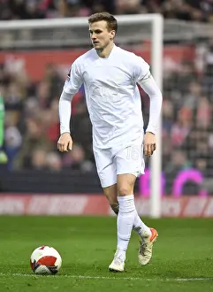 Nottingham Forest V Arsenal FA Cup 3rd And 2021-22 Prints: Rob Holding in FA Cup Action: Arsenal vs Nottingham Forest (2021-22)