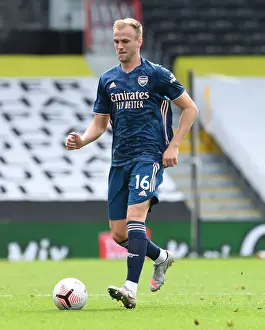 Rob Holding Focuses in Arsenal's Victory over Fulham (2020-21 Premier League)