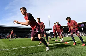 Fulham V Arsenal 2018-19 Prints: Rob Holding Gears Up: Arsenal vs Fulham, Premier League 2018-19