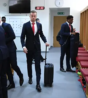 Arsenal V Leicester City 2017-18 Prints: Rob Holding: Pre-Match Focus in Arsenal's Dressing Room (Arsenal v Leicester City)