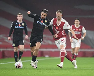 Rob Holding vs Jack Grealish: Premier League Face-Off in Empty Emirates Stadium - Arsenal vs Aston Villa (November 2020)