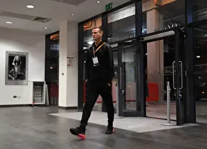 Arsenal V Östersunds FK 2017-18 Prints: Rob Holding's Arrival at Emirates Stadium: Arsenal vs Östersunds FK