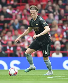 Liverpool V Arsenal 2022-23 Prints: Rob Holding's Determined Showdown: Arsenal vs Liverpool's Intense Premier League Clash