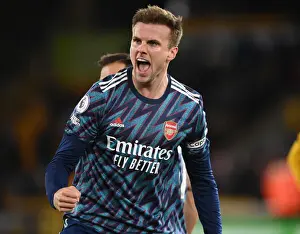 Rob Holding's Exultant Moment: Arsenal's Triumph over Wolverhampton Wanderers in the Premier League