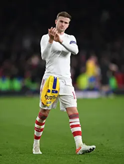 Rob Holding's Triumphant Celebration: Arsenal Reach Carabao Cup Semis