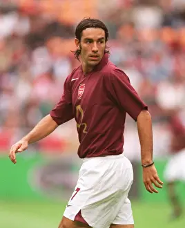 Robert Pires Celebrates Goal Against Porto at Amsterdam Tournament, 2005