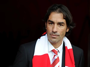 Arsenal V Norwich City 2013-14 Prints: Robert Pires ex Arsenal player. Arsenal 4: 1 Norwich City. Barclays Premier League