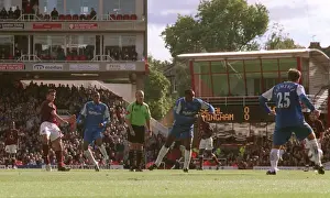 Arsenal V Birmingham 2005-6 Prints: Robin van Perise scores Arsenals goal under pressure from Emile Heskey (Birmingham)