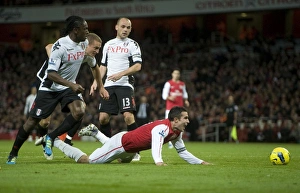 Arsenal V Fulham 2011-12 Prints: Robin van Persie in Action: Arsenal vs. Fulham (2011-12)