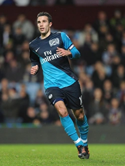 Aston Villa V Arsenal 2011-12 Prints: Robin van Persie in Action: Arsenal vs. Aston Villa, Premier League 2011-12