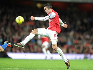 Arsenal V Queens Park Rangers 2011-12 Prints: Robin van Persie in Action: Arsenal vs. Queens Park Rangers (2011-12)