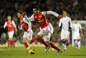 Fulham V Arsenal 2011-12 Prints: Robin van Persie in Action: Fulham vs. Arsenal, Premier League 2011-12