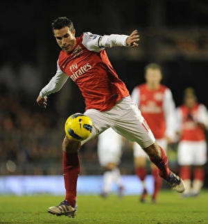 Fulham V Arsenal 2011-12 Prints: Robin van Persie in Action: Fulham vs. Arsenal, Premier League 2011-12
