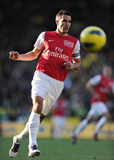 Norwich City V Arsenal 2011-12 Prints: Robin van Persie in Action: Norwich City vs Arsenal, Premier League 2011-12