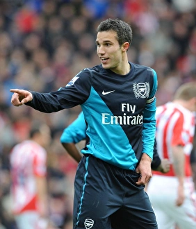 Stoke City V Arsenal 2011-12 Prints: Robin van Persie in Action: Stoke City vs. Arsenal, Premier League 2011-12