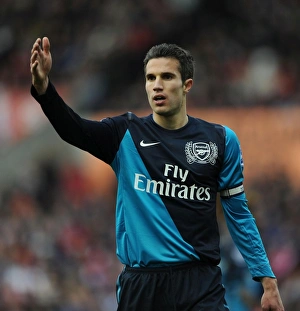 Stoke City V Arsenal 2011-12 Prints: Robin van Persie in Action: Stoke City vs Arsenal, Premier League 2011-12