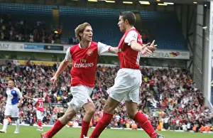 Robin van Persie and Alex Hleb: Unforgettable Moment of Celebration as Arsenal Draw 1-1 with Blackburn Rovers, 2007
