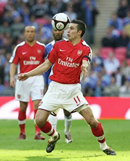 Arsenal v Chelsea FA Cup 2008-09 Collection: Robin van Persie (Arsenal)