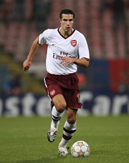 Steaua Bucharest v Arsenal 2007-08 Collection: Robin van Persie (Arsenal)