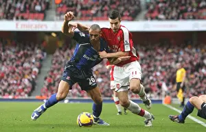 Arsenal V Sunderland 2008-9 Prints: Robin van Persie (Arsenal) Anton Ferdinand (Sunderland)