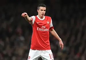 Arsenal V Barcelona 2010-11 Prints: Robin van Persie (Arsenal). Arsenal 2: 1 Barcelona, UEFA Champions League
