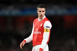Robin van Persie (Arsenal). Arsenal 3: 1 Partizan Belgrade. UEFA Champions League