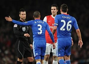Robin van Persie (Arsenal) Ashley Cole and John Terry (Chelsea). Arsenal 3: 1 Chelsea