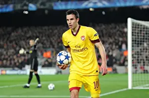 Robin van Persie (Arsenal). Barcelona 3: 1 Arsenal. UEFA Champions League