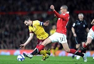 Manchester United v Arsenal FA Cup 2010-11 Gallery: Robin van Persie (Arsenal) Chris Smalling (Man United). Manchester United 2: 0 Arsenal