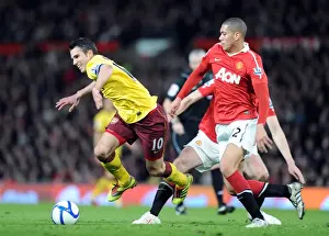 Manchester United V Arsenal FA Cup 2010-11 Prints: Robin van Persie (Arsenal) Chris Smalling (Man United). Manchester United 2: 0 Arsenal