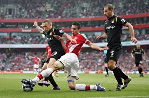 Robin van Persie (Arsenal) Craig Bellamy and Pablo Zabaleta (Man City)